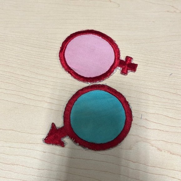 Vintage. Male and female. Patches. 2 1/2” - Picture 1 of 3